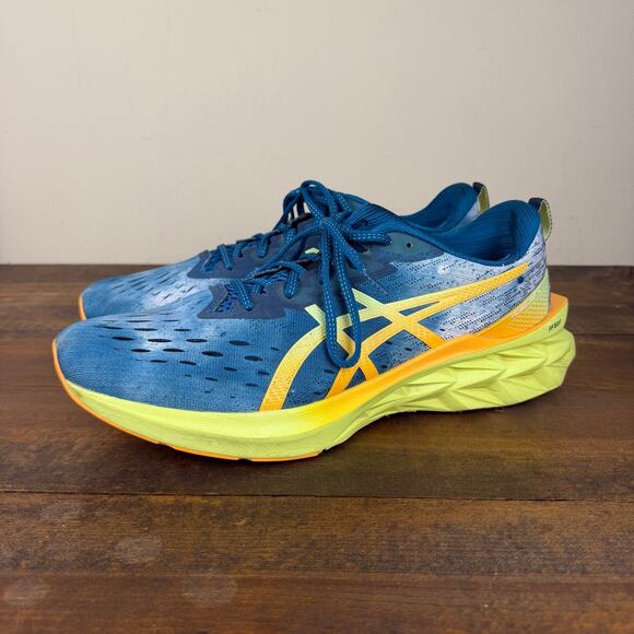 ASICS Novablast 2 Running Shoes Sneakers Deep Sea Teal Glow Yellow Men\'s 13 main image 7